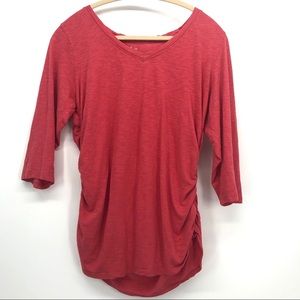 Style & Co Pink Quarter Sleeve T shirt 🌻